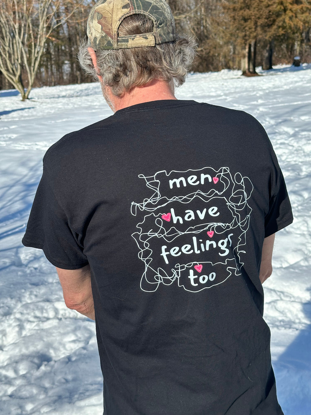 men have feelings too t-shirt