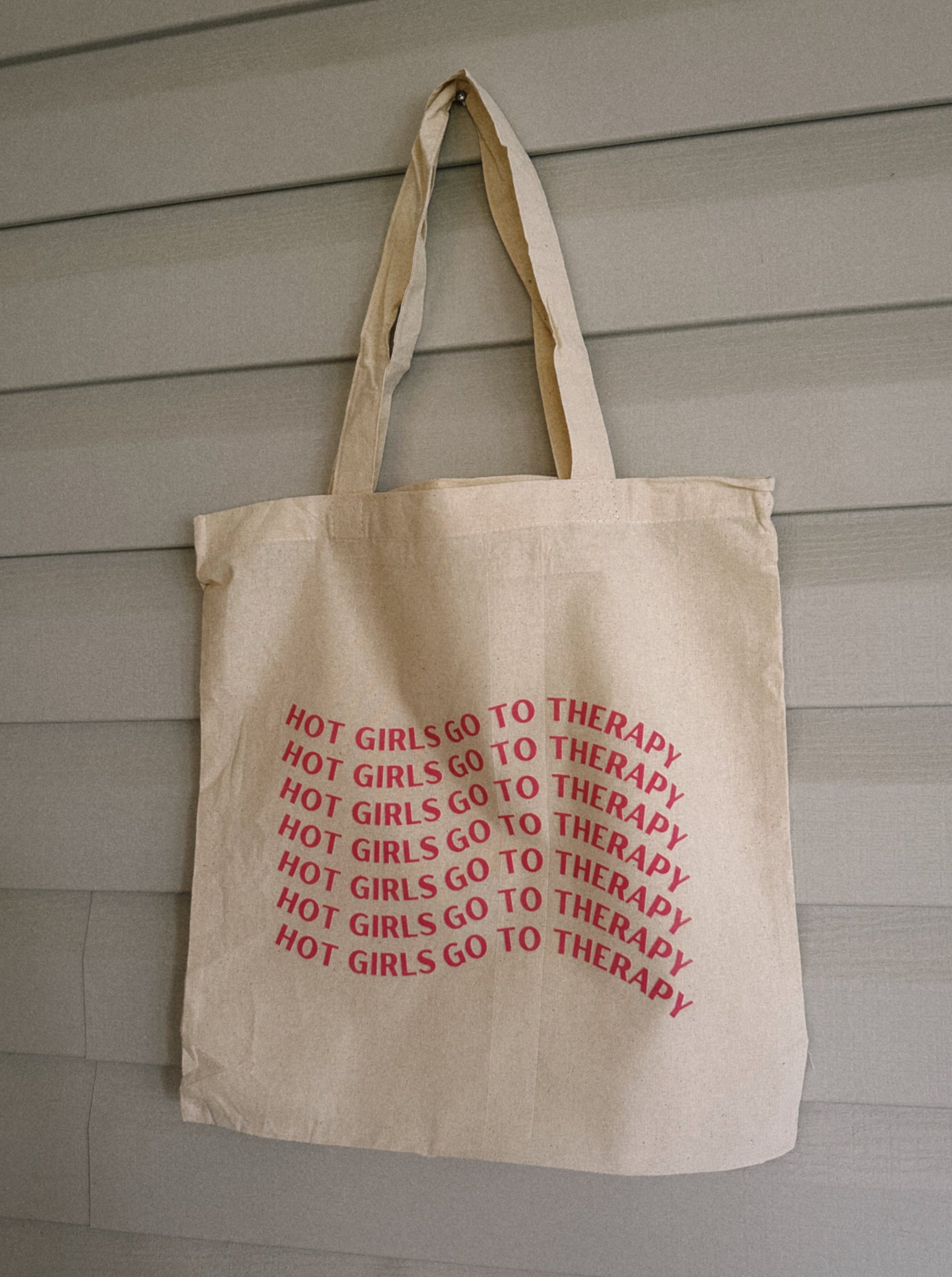 hot girls go to therapy tote