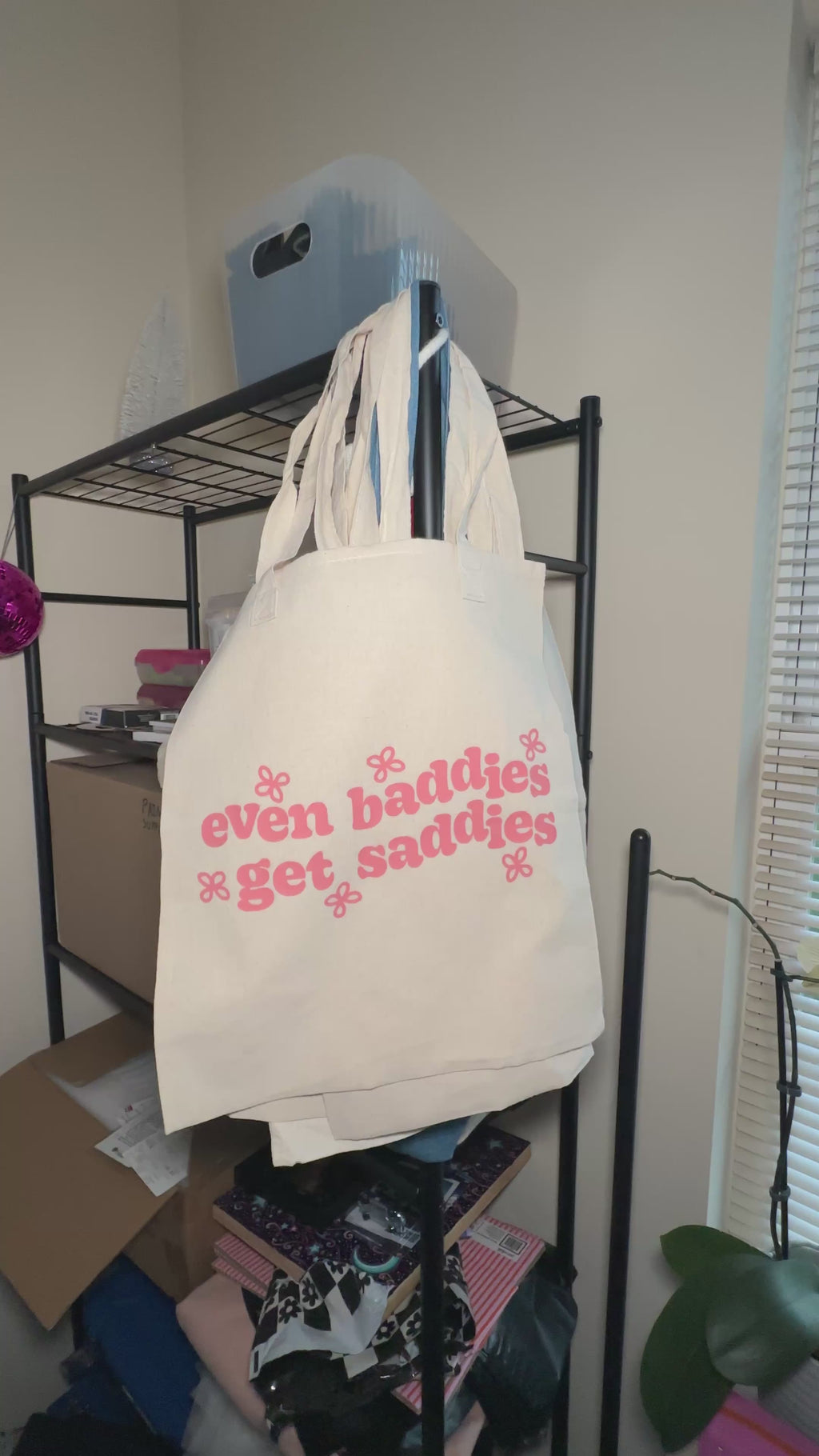even baddies get saddies tote