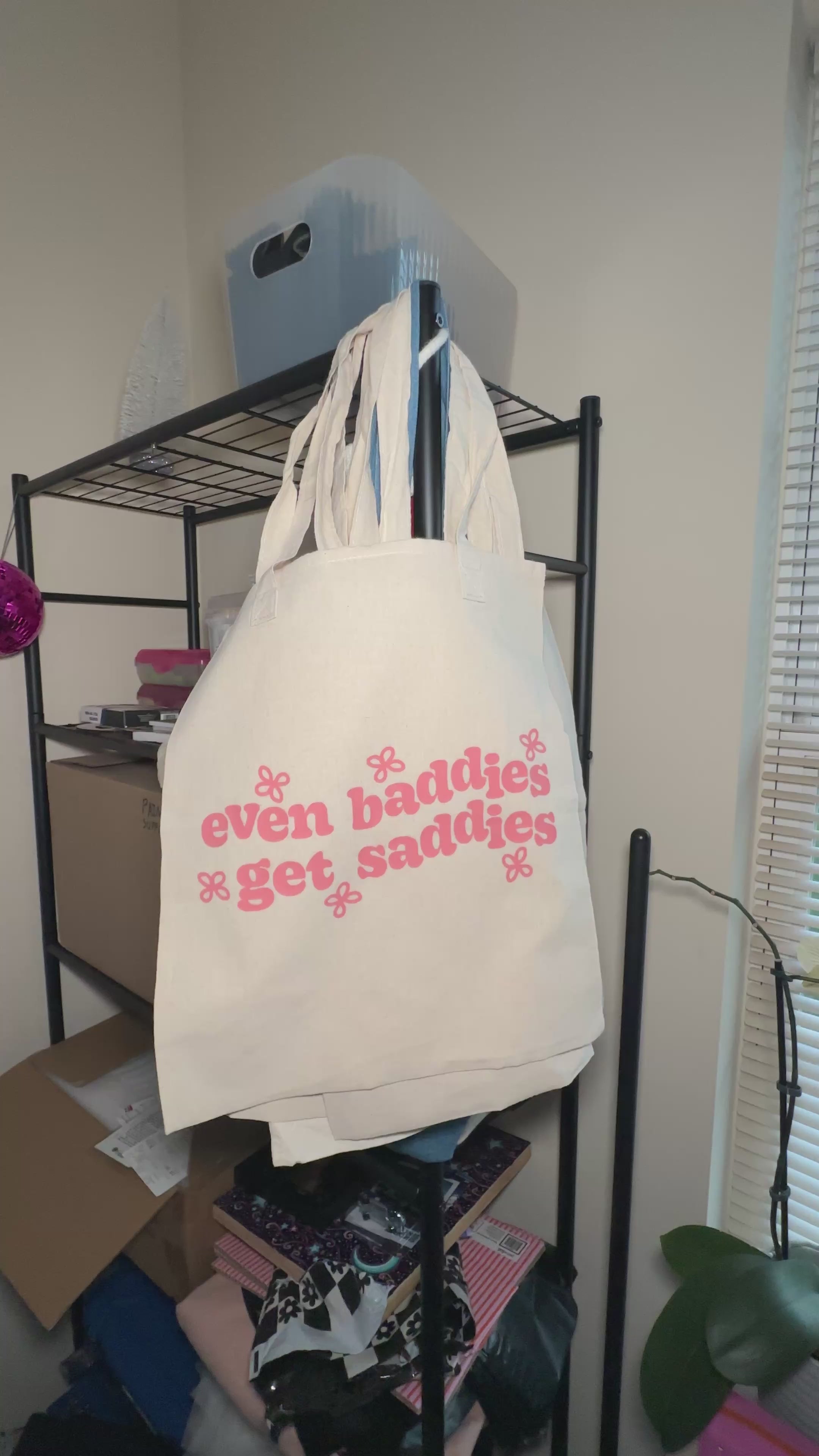 even baddies get saddies tote