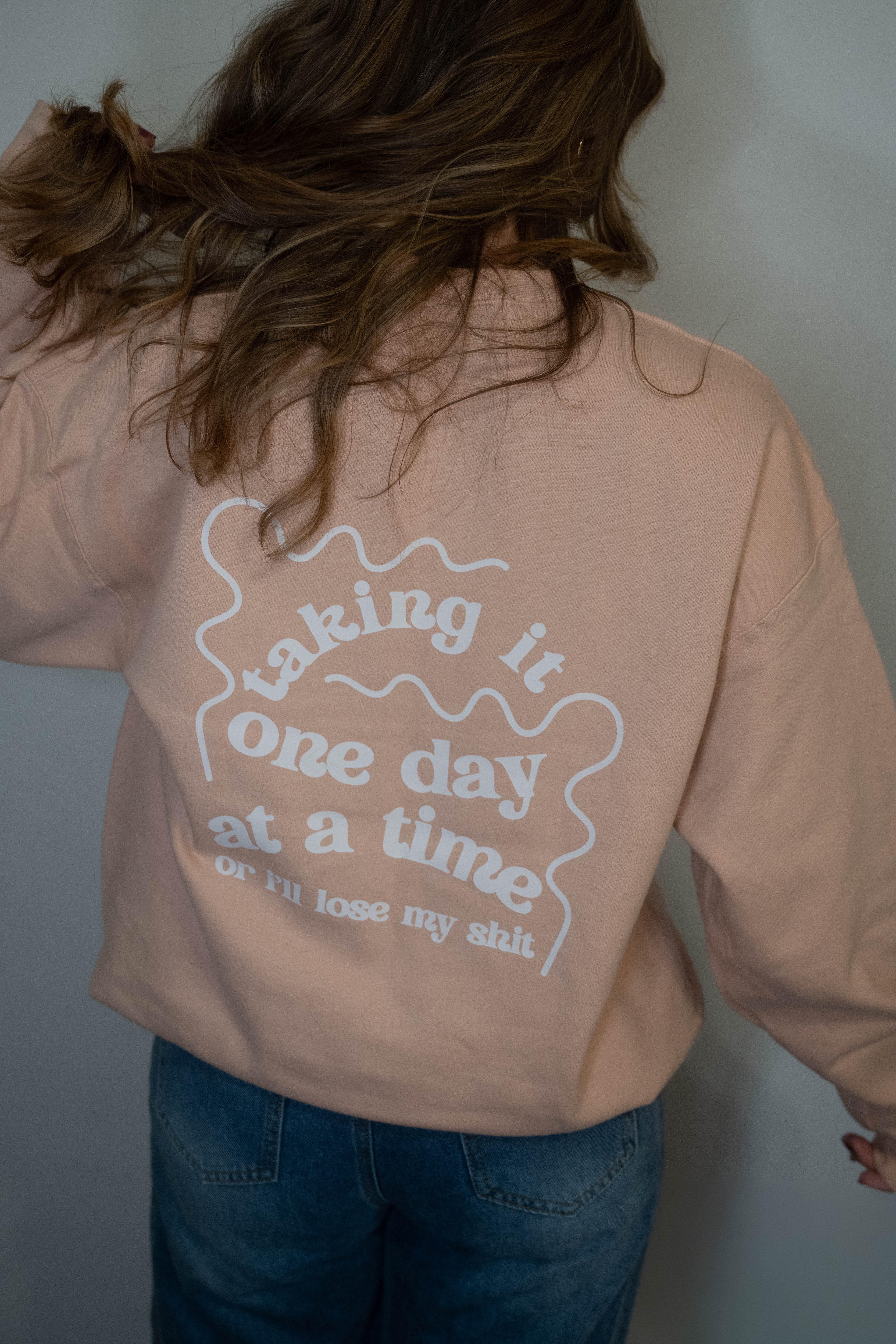 one day at a time crewneck