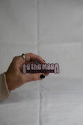to the moon collective logo sticker