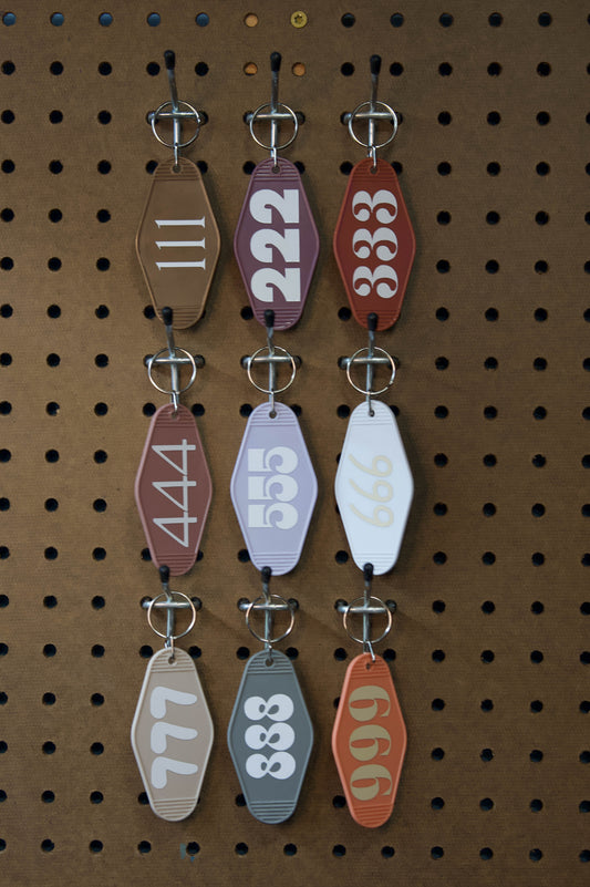 angel number keychains